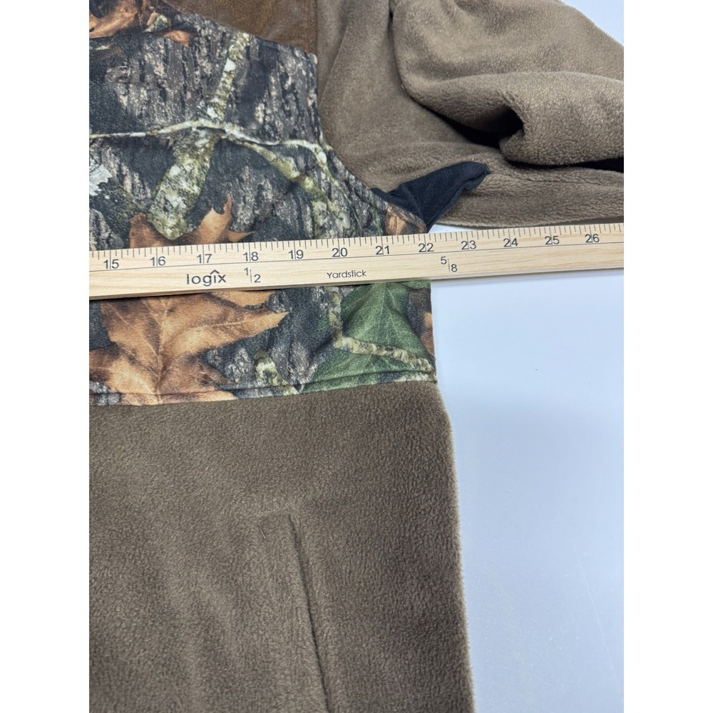 Vintage Tag Safari Outdoor x Mossy Oak Camo Fleece Full Zip Jacket M Hunting - Picture 5 of 8